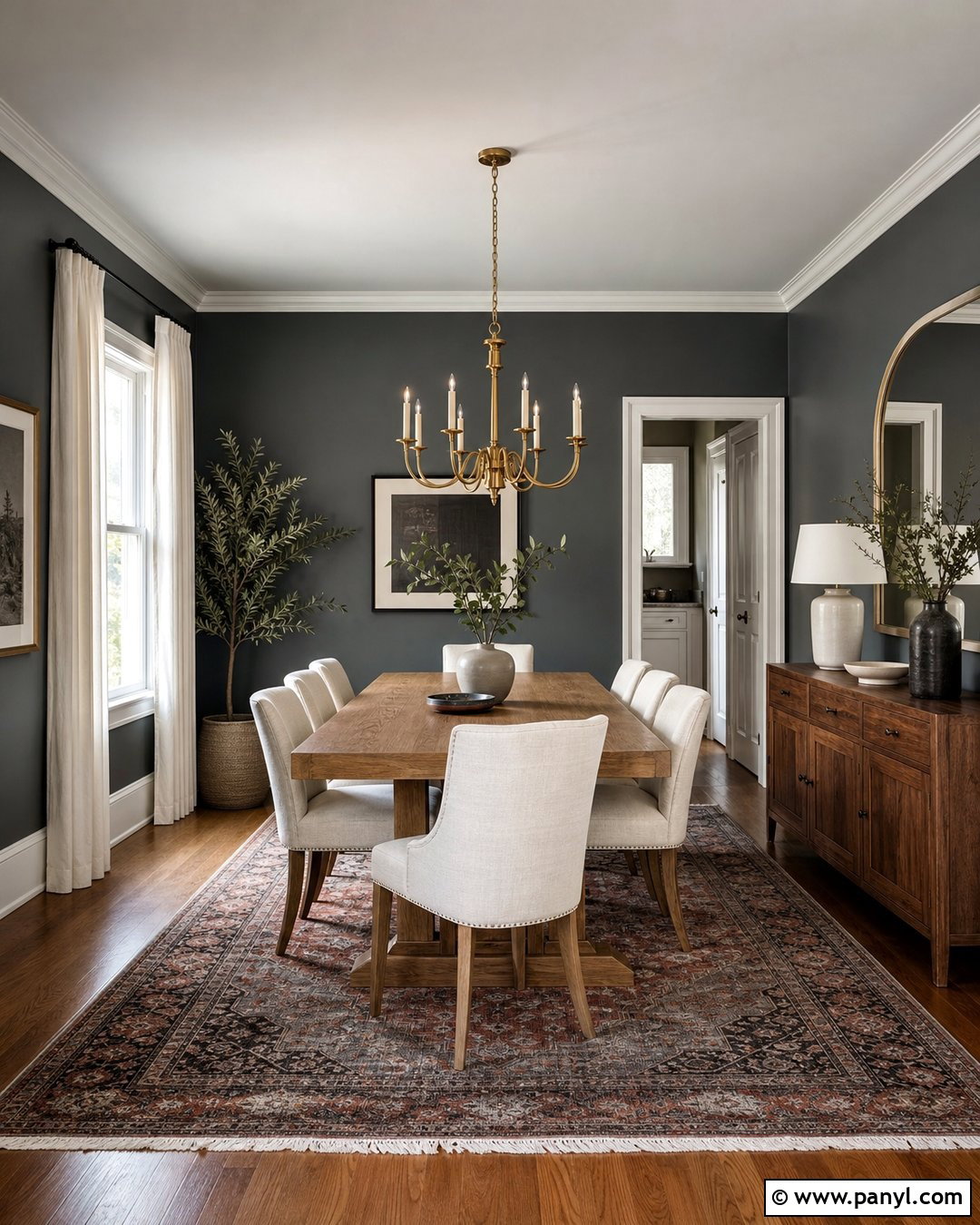 Dark Grey Dining Room Walls - 50 grey wall ideas