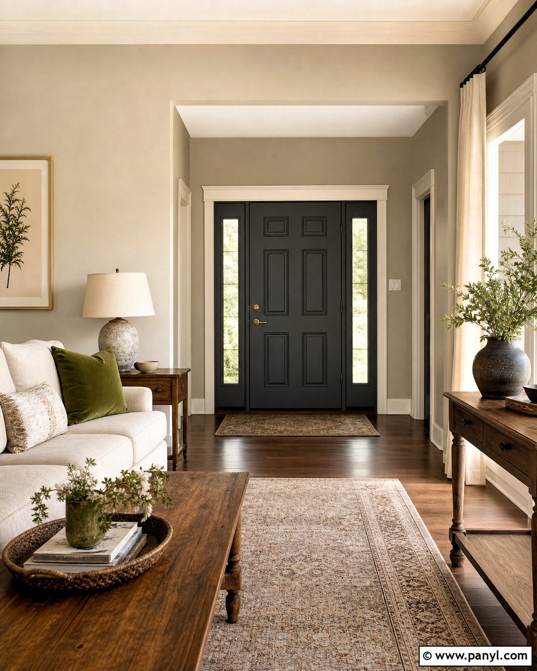 Dark Grey Doors With Greige Walls - 20 dark grey doors interior ideas
