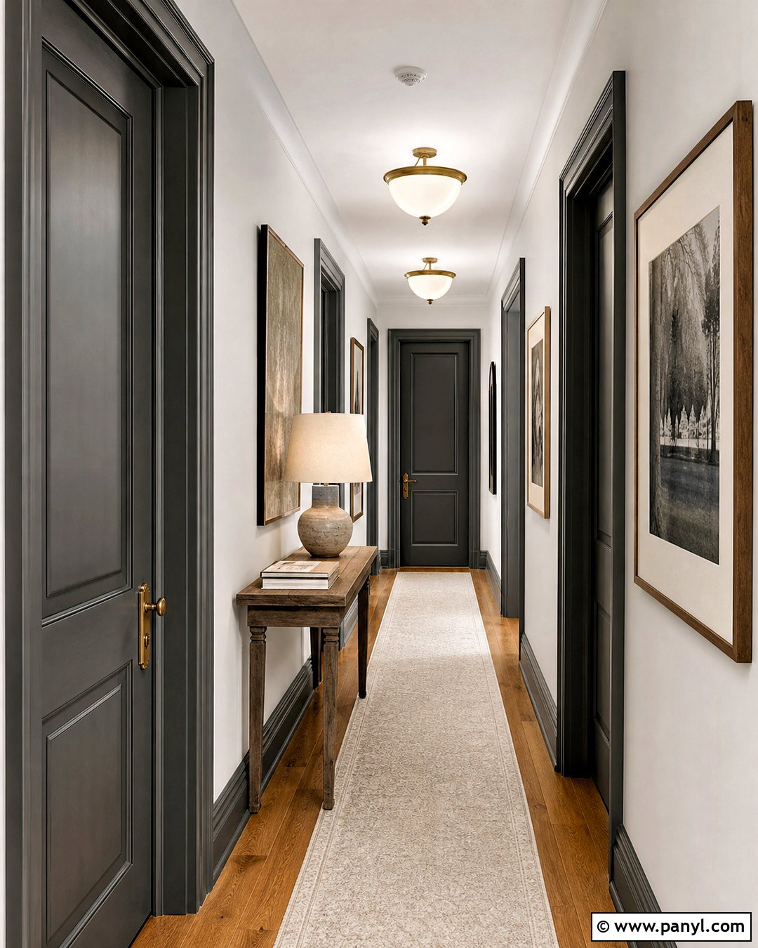 Dark Grey Doors With Matching Trim - 20 white walls grey doors