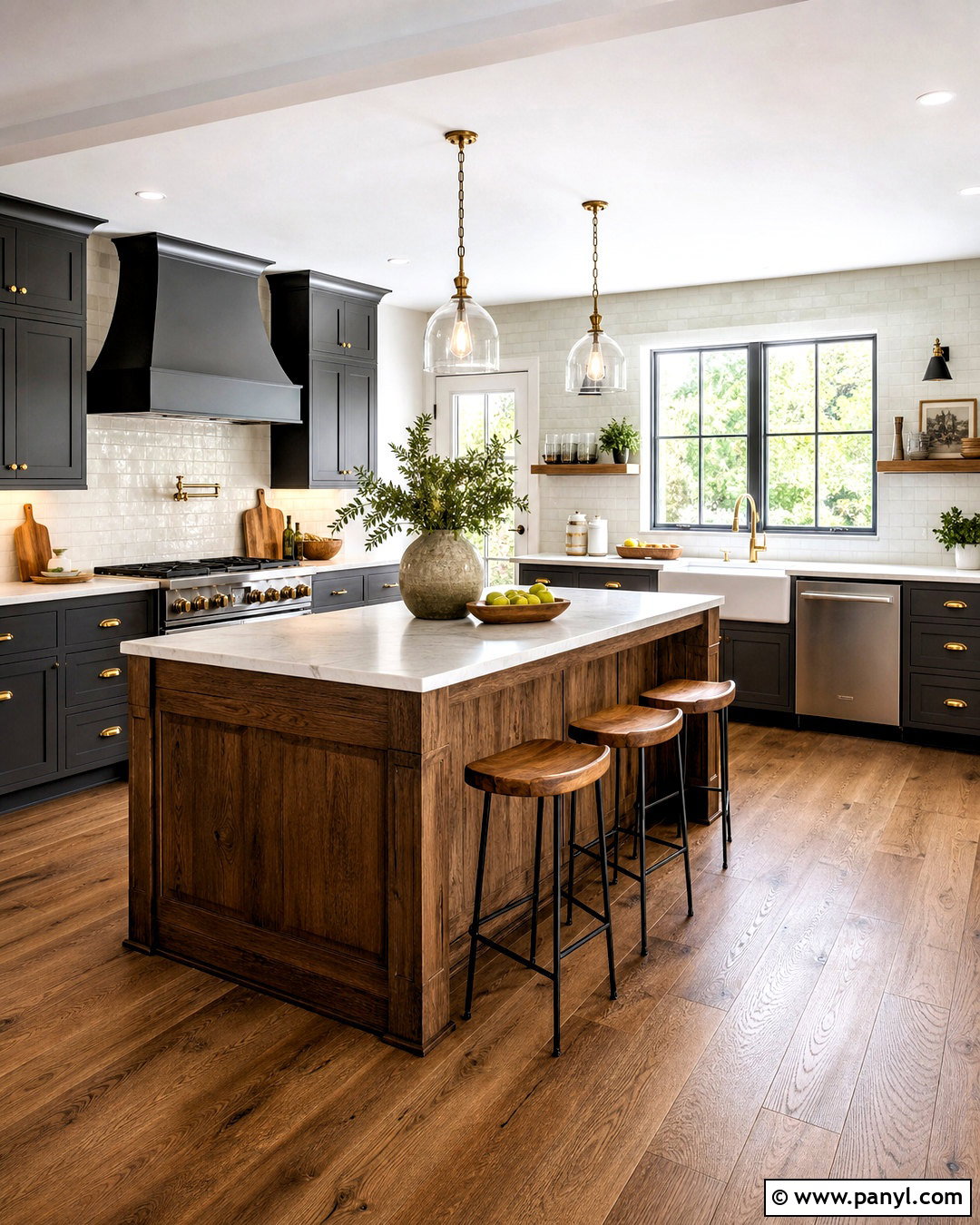 Dark Grey Farmhouse Kitchen - 20 grey farmhouse kitchen ideas
