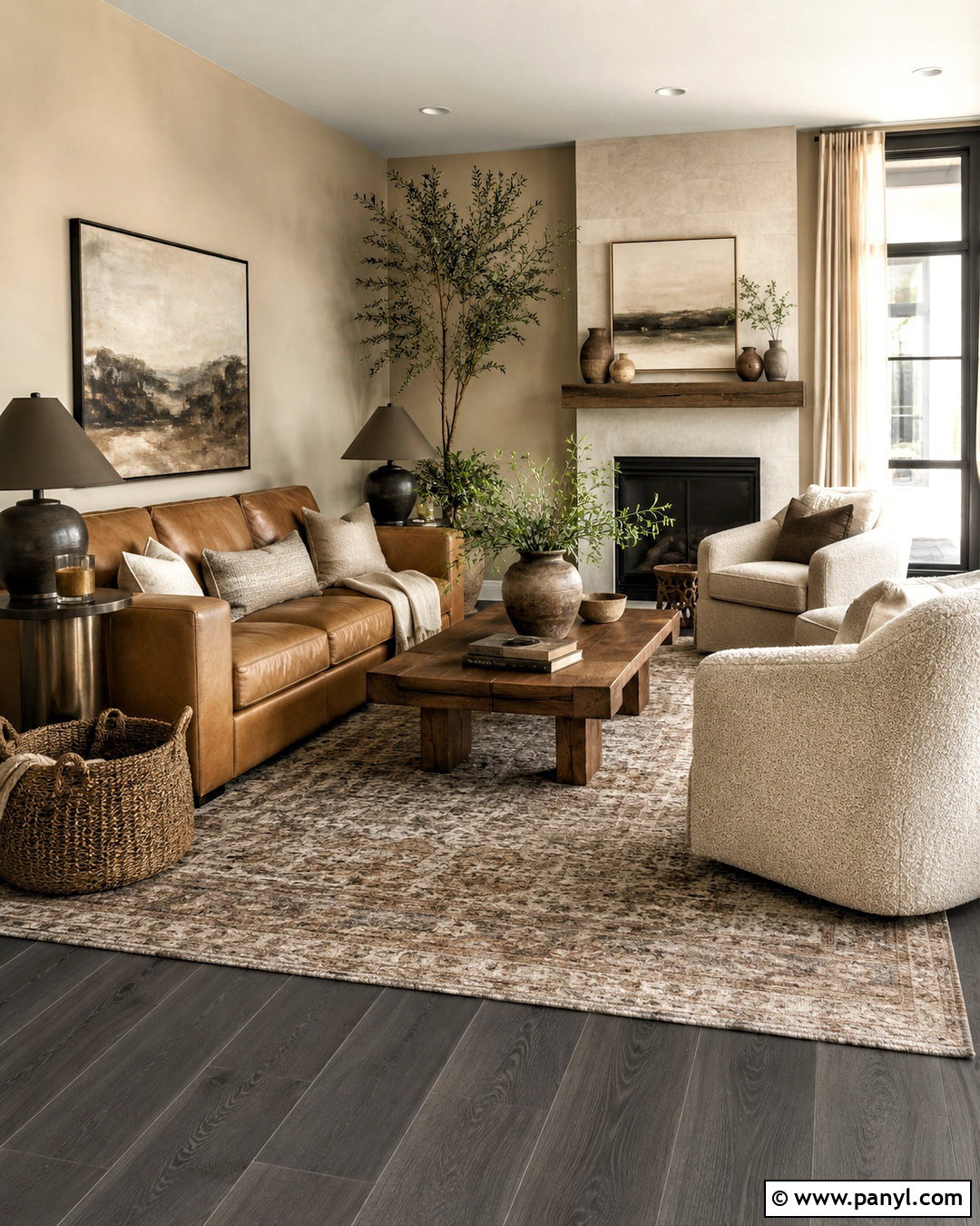 Dark Grey Flooring With Beige Walls - 20 dark grey flooring living room ideas