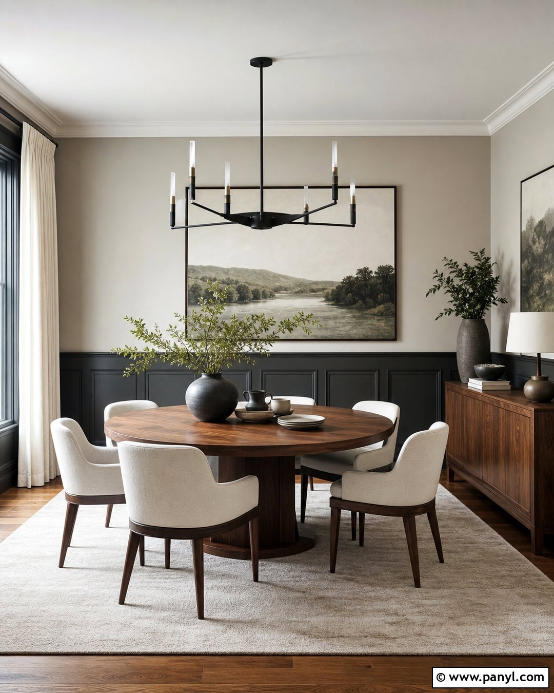 Dark Grey Half Wall Dining Room - 20 Dark Grey Half Wall Ideas