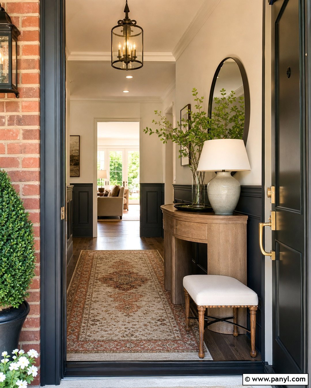 Dark Grey Half Wall Entryway - 20 Dark Grey Half Wall Ideas