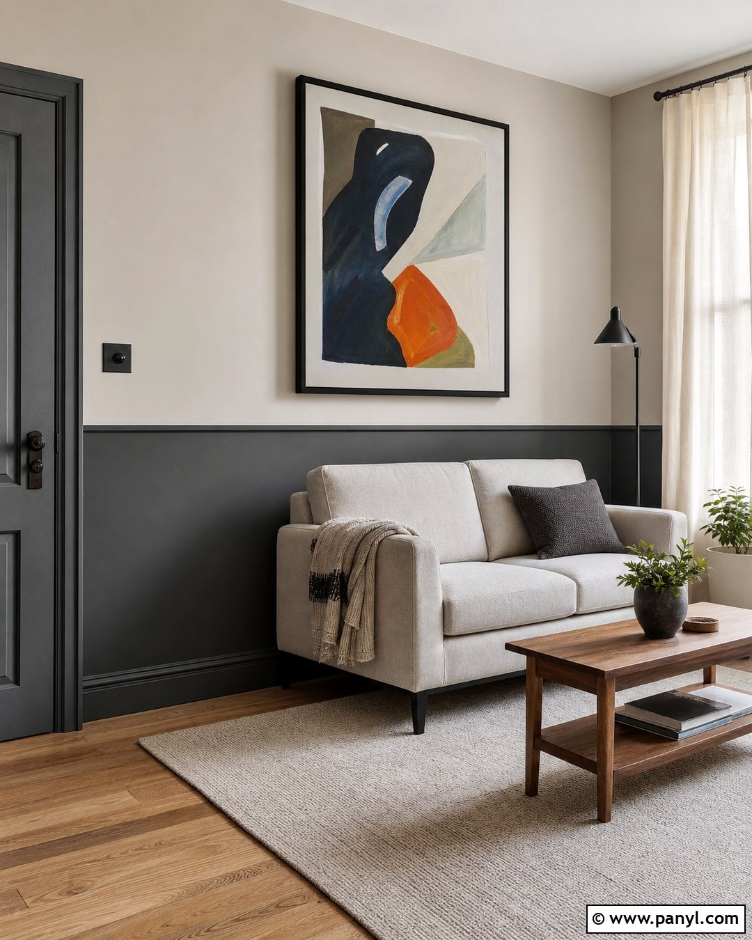 Dark Grey Half Wall Small Room - 20 Dark Grey Half Wall Ideas
