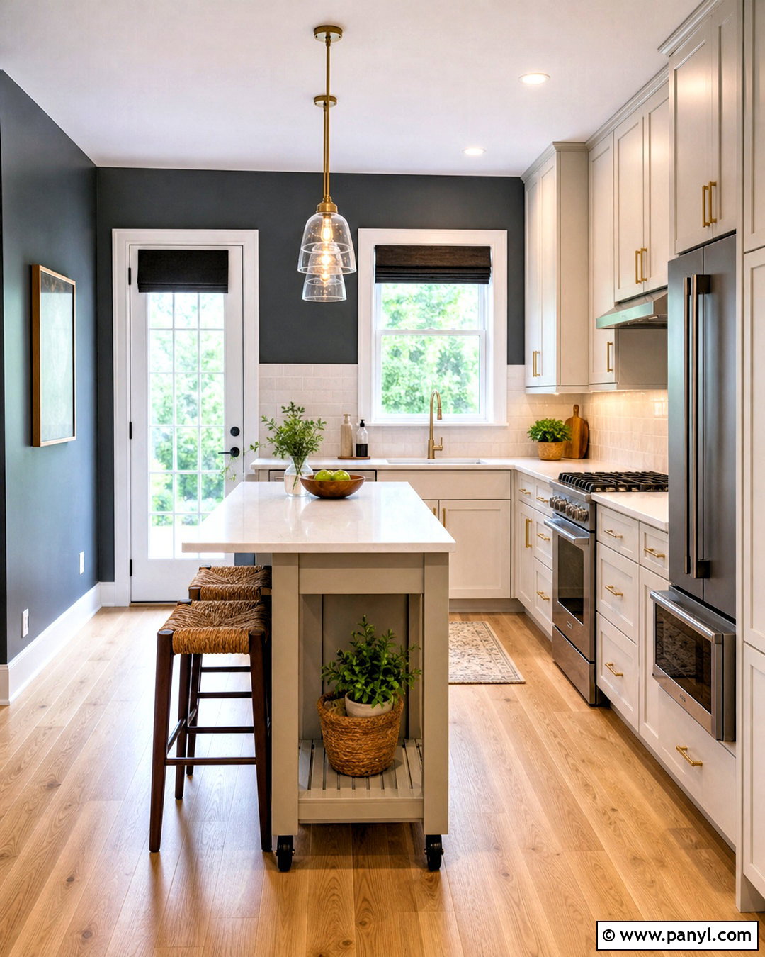Dark Grey Kitchen Walls In A Small Kitchen - 20 dark grey kitchen walls