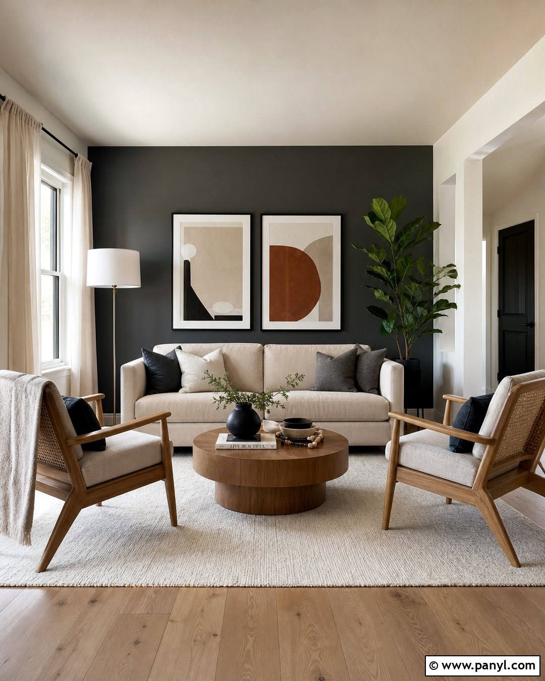 Dark Grey Living Room Accent Wall - 30 Dark Grey Living Room Walls