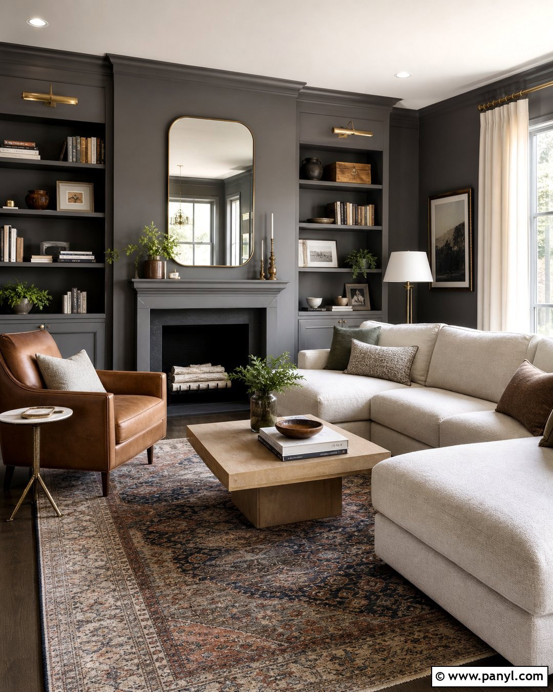 Dark Grey Living Room Walls - 30 Grey Wall Paint Ideas