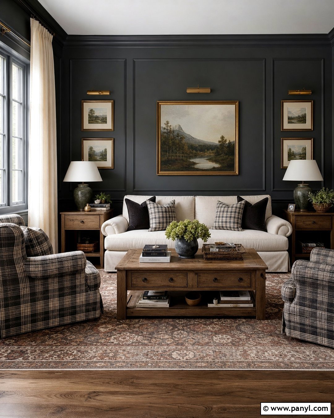 Dark Grey Living Room Walls With Paneling - 30 Dark Grey Living Room Walls
