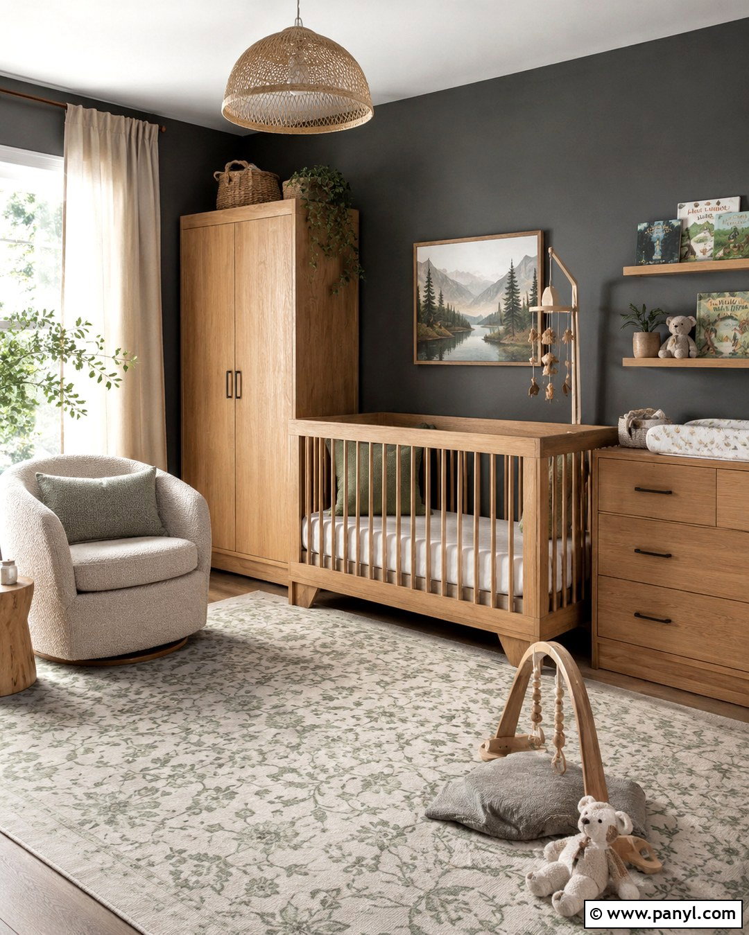 Dark Grey Nursery Walls With Natural Colors - 20 Dark Grey Interior Walls