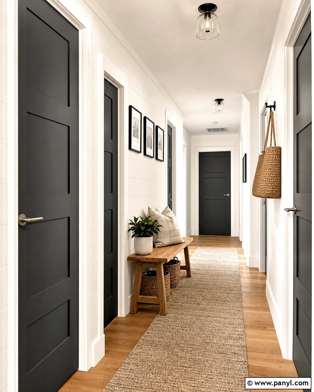 Dark Grey Shaker Doors - 20 dark grey doors interior ideas