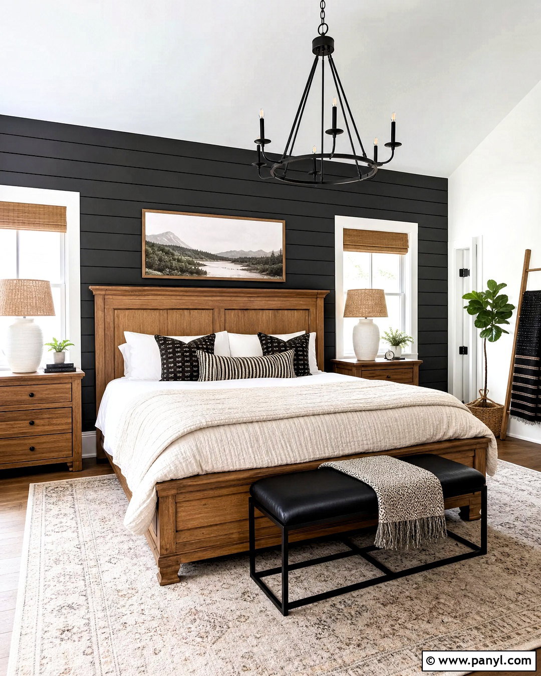 Dark Grey Shiplap Accent Wall Bedroom - 20 dark grey accent wall bedroom ideas
