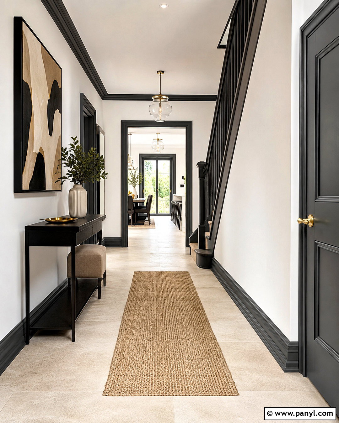 Dark Grey Skirting Hallway - 20 White Walls Grey Skirting Ideas