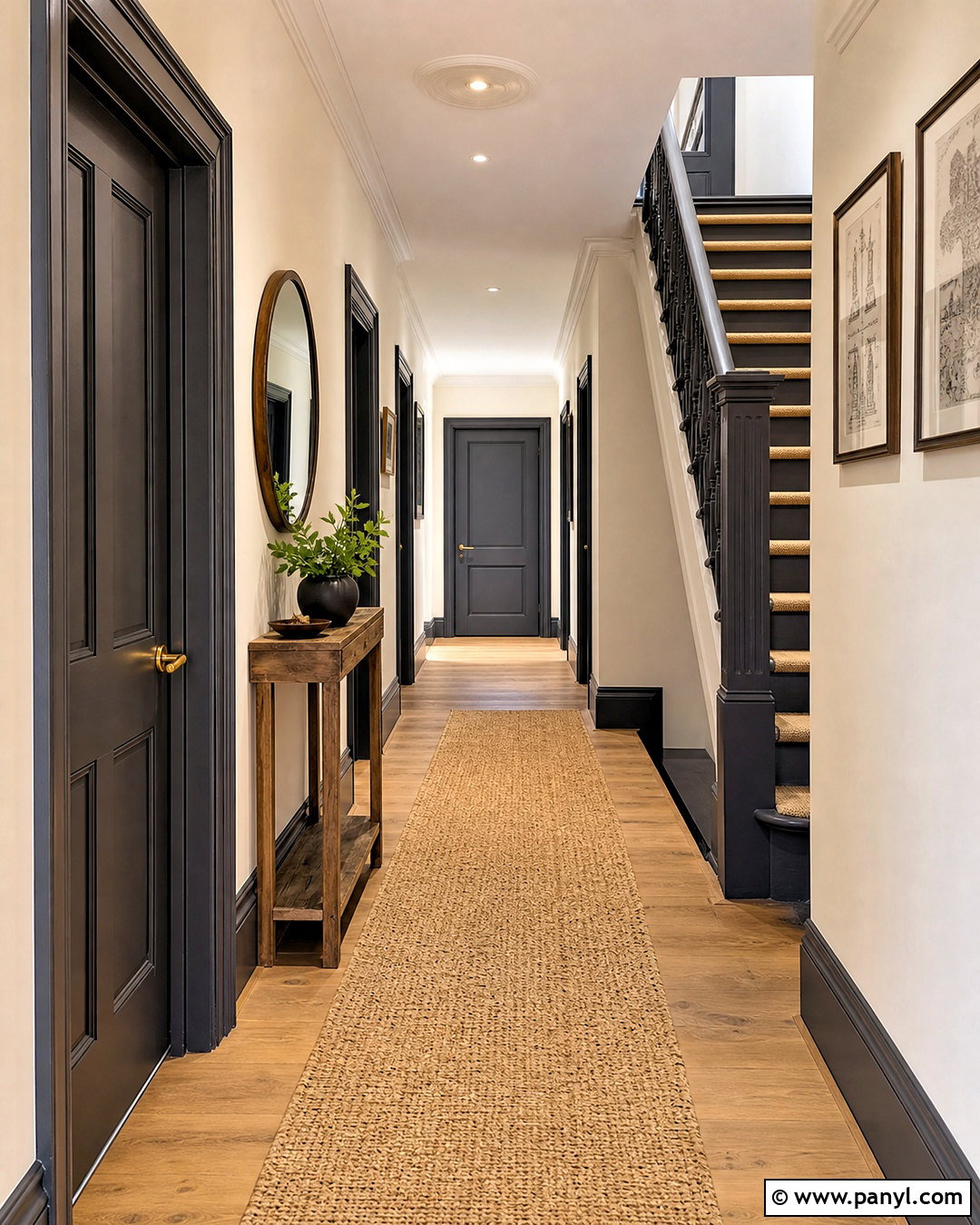 Dark Grey Trim And Matching Interior Doors - 20 dark grey trim interior ideas