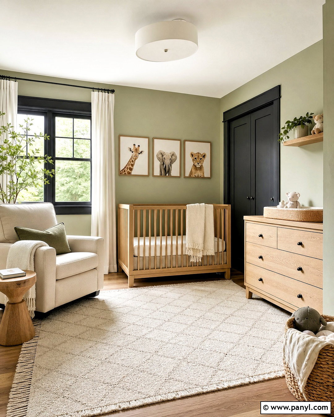 Dark Grey Trim Nursery - 20 dark grey trim interior ideas