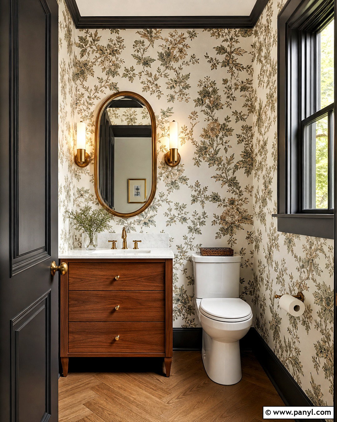 Dark Grey Trim Powder Room - 20 dark grey trim interior ideas