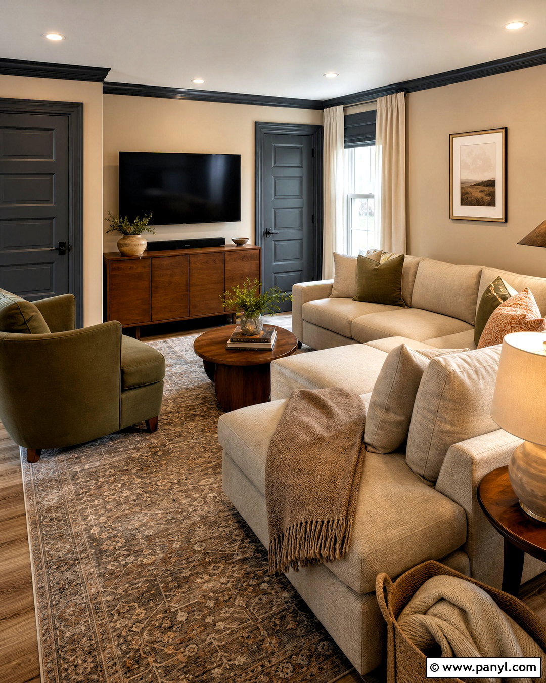 Dark Grey Trim With Beige Walls - 20 dark grey trim interior ideas