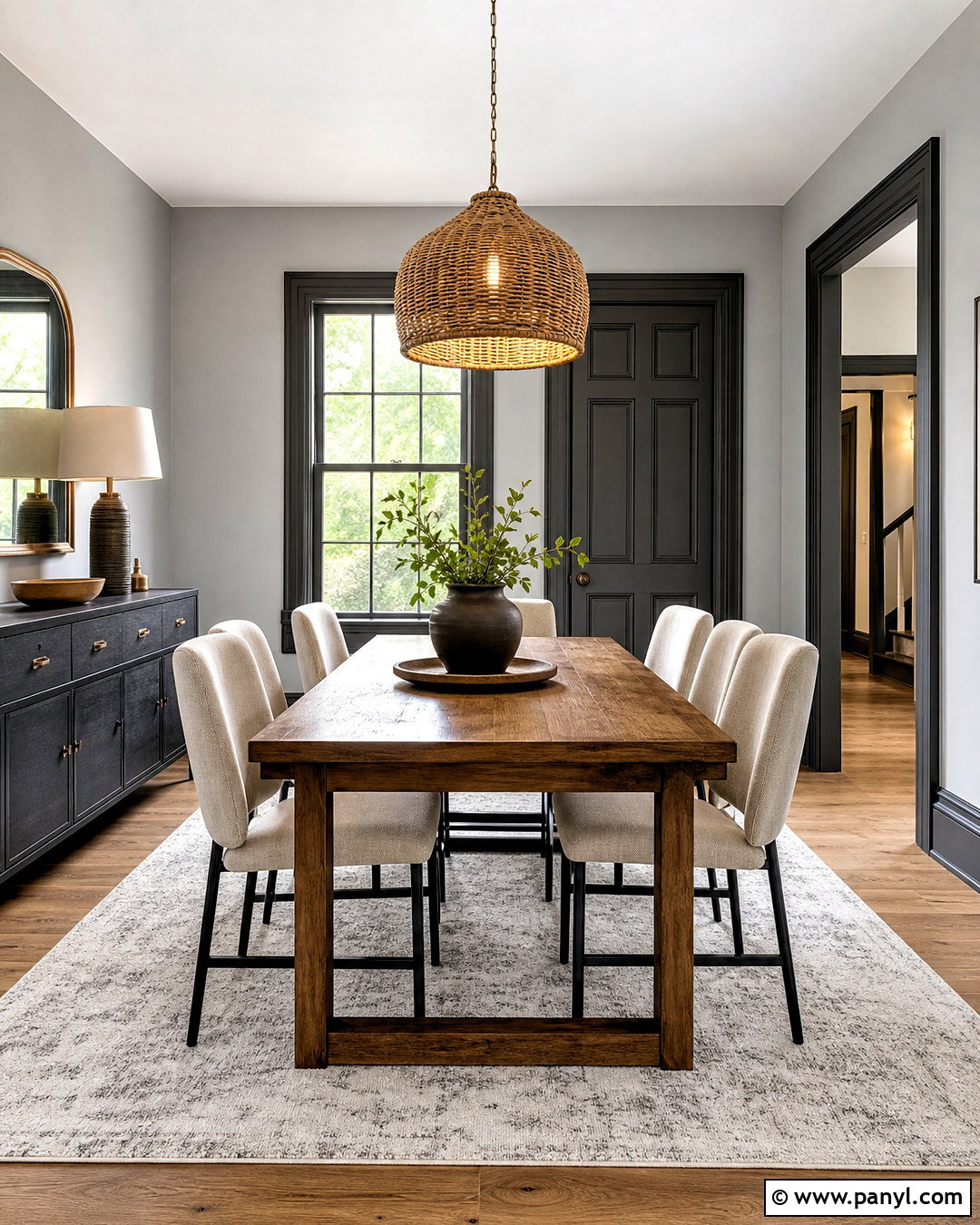 Dark Grey Trim With Light Grey Walls - 20 dark grey trim interior ideas