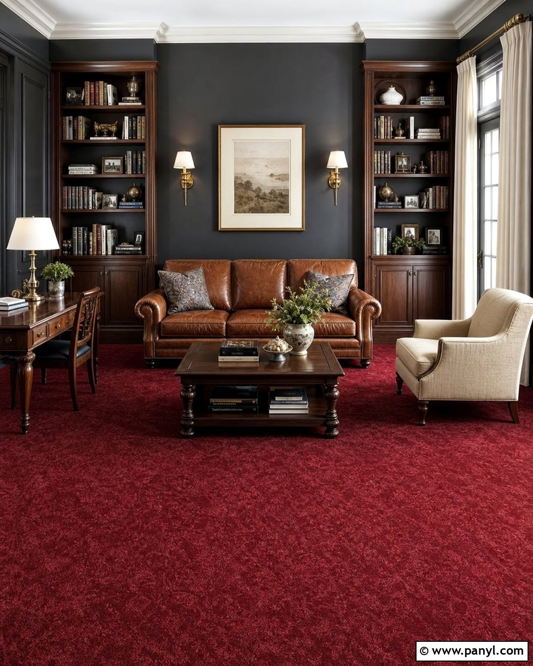Dark Grey Walls With Burgundy Carpet - 20 Red Carpet Grey Walls