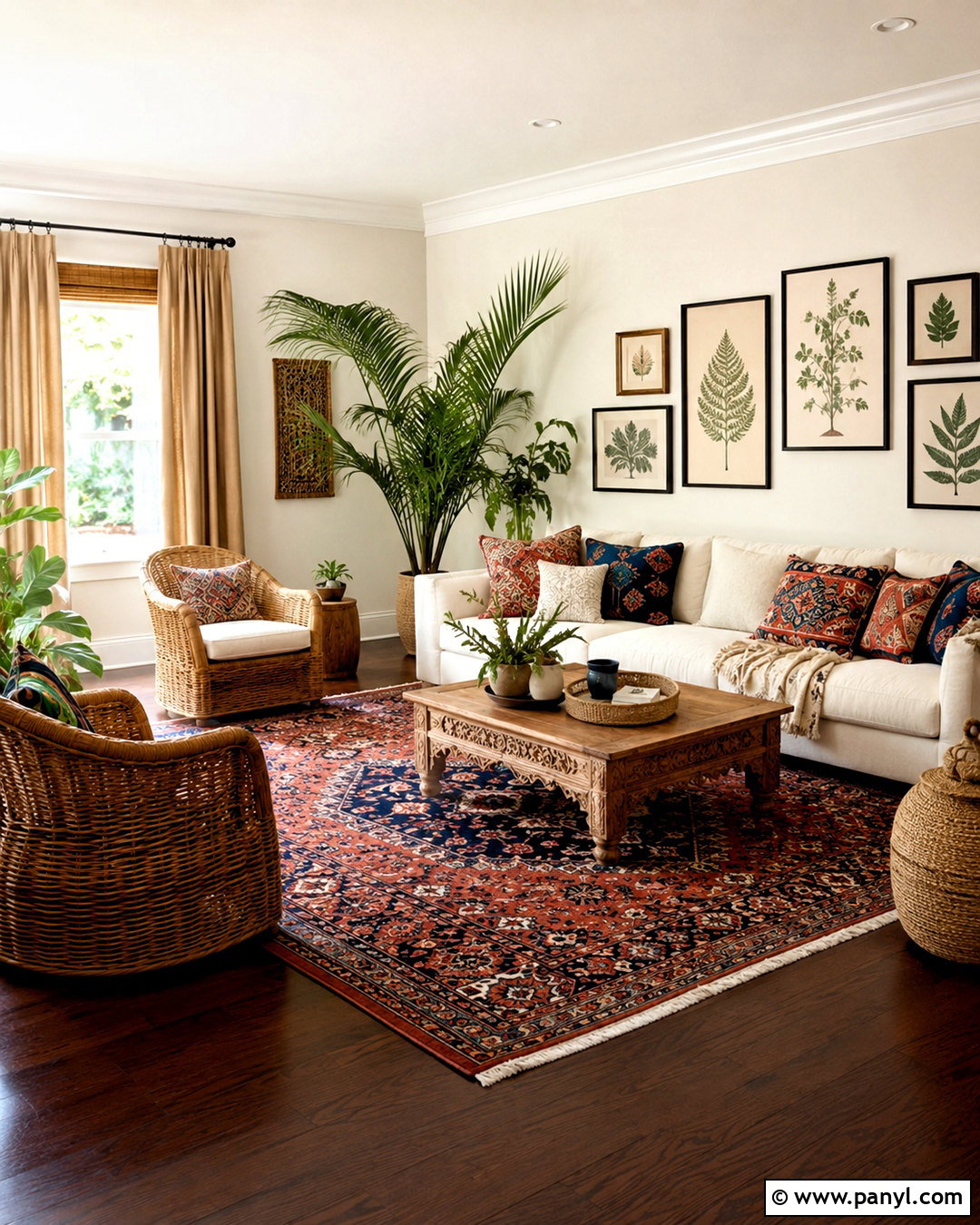 Dark Hardwood Floors Boho Living Room - 20 dark hardwood floors living room decor ideas
