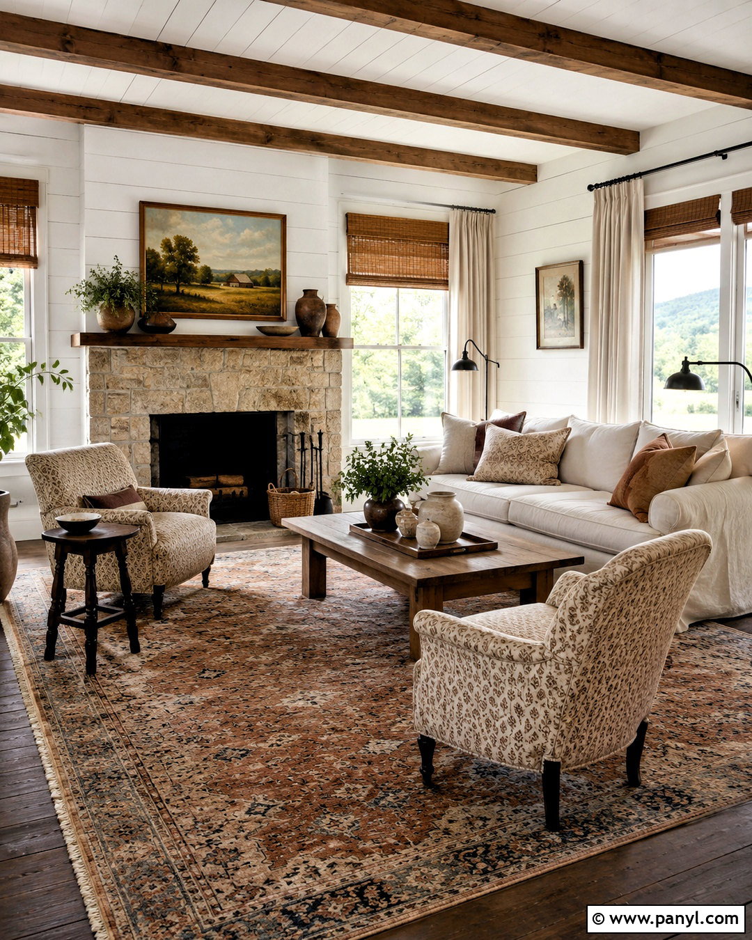 Dark Hardwood Floors Farmhouse Living Room - 20 dark hardwood floors living room decor ideas