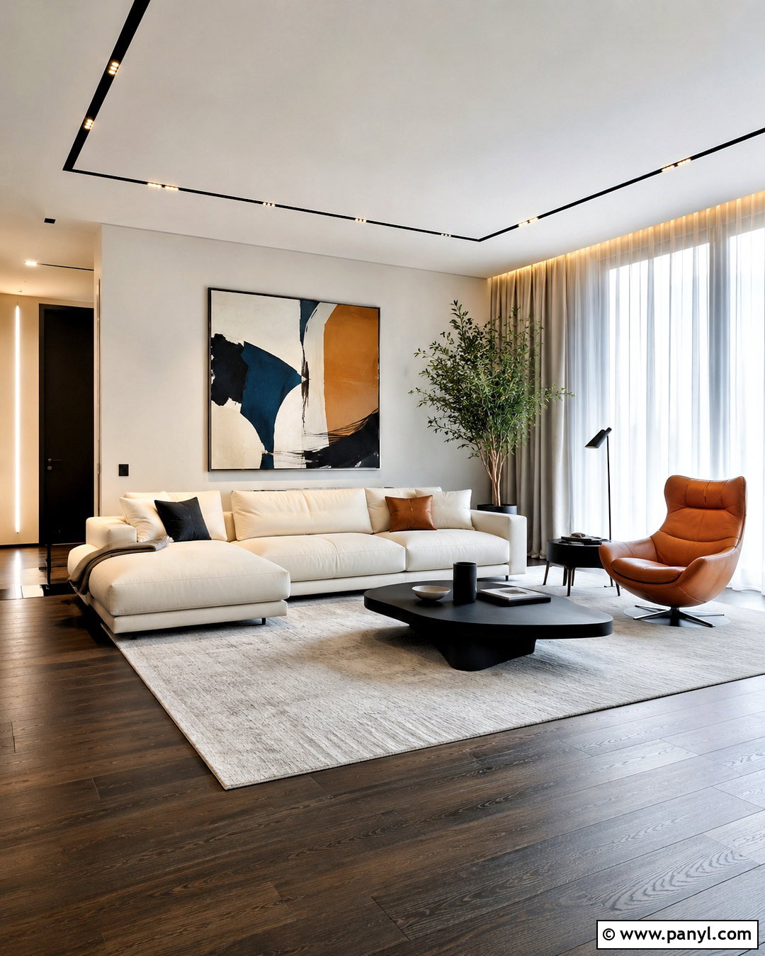 Dark Hardwood Floors Modern Living Room - 20 dark hardwood floors living room decor ideas