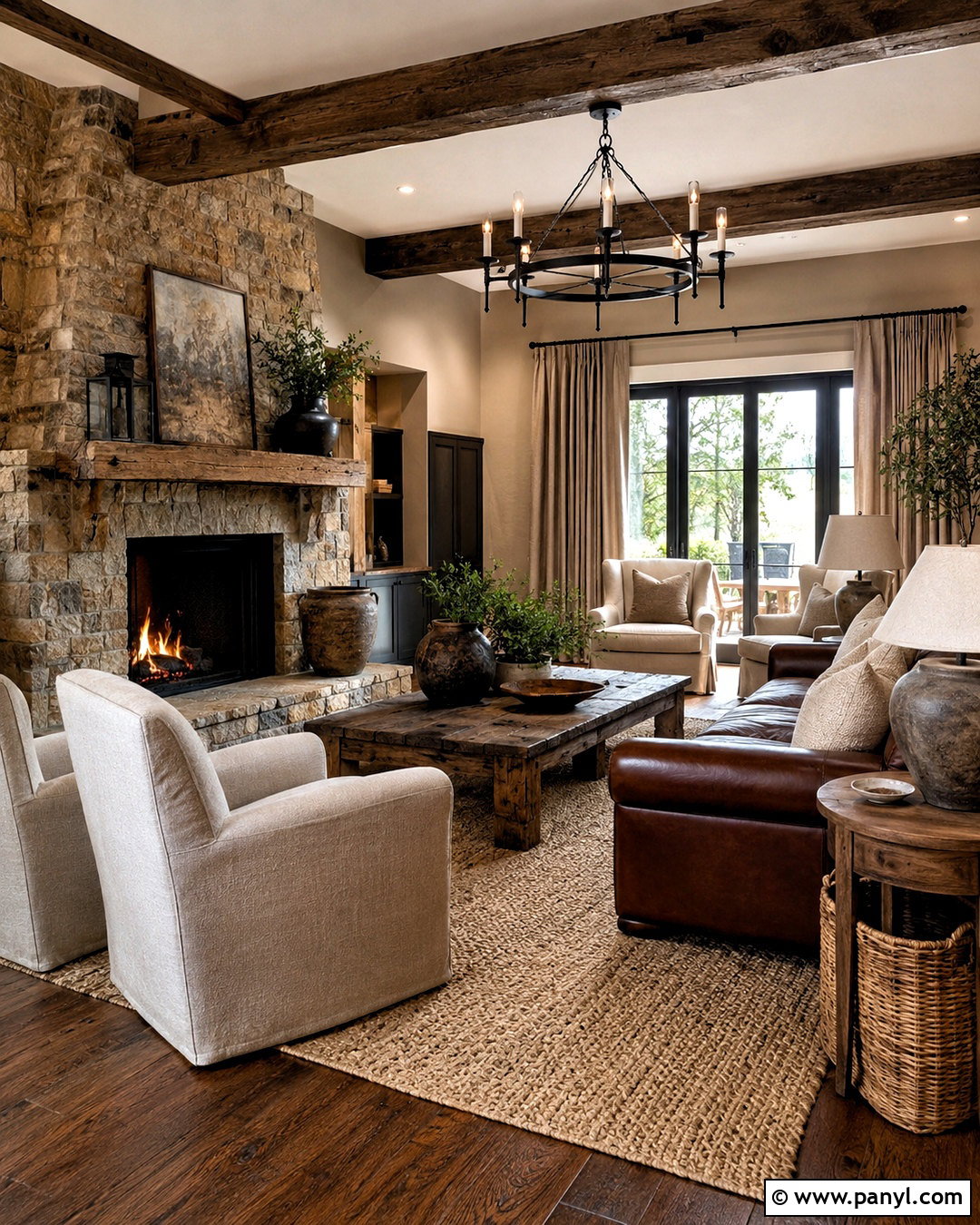 Dark Hardwood Floors Rustic Living Room - 20 dark hardwood floors living room decor ideas