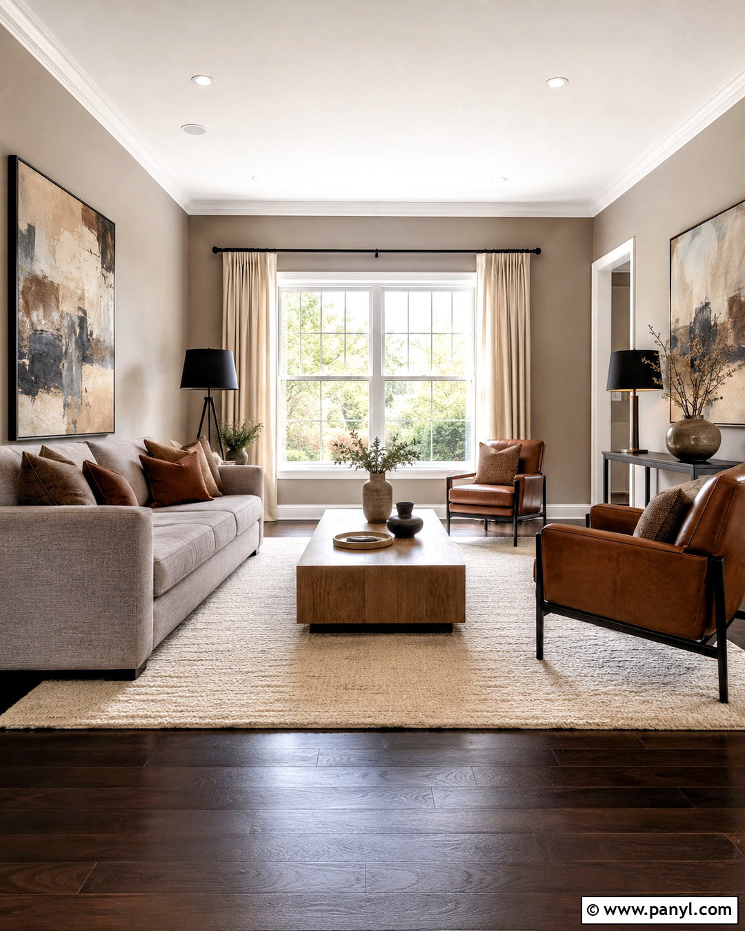 Dark Hardwood Floors With Gray Furniture - 20 dark hardwood floors living room decor ideas