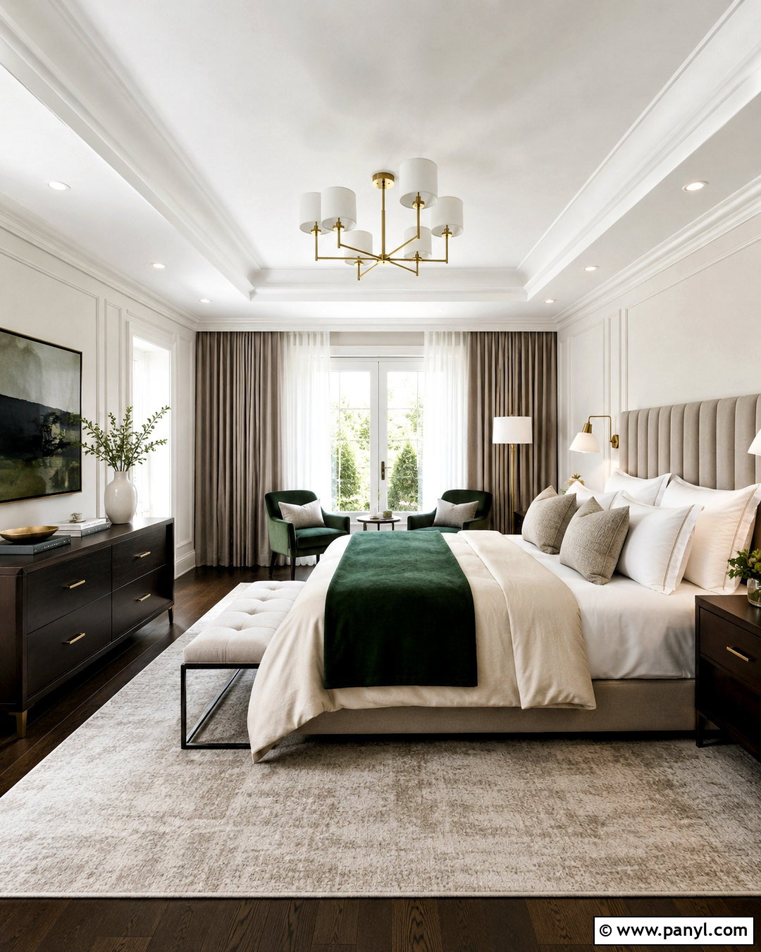 Dark Hardwood Floors With Hotel Bedroom Decor - 20 dark hardwood floors bedroom ideas