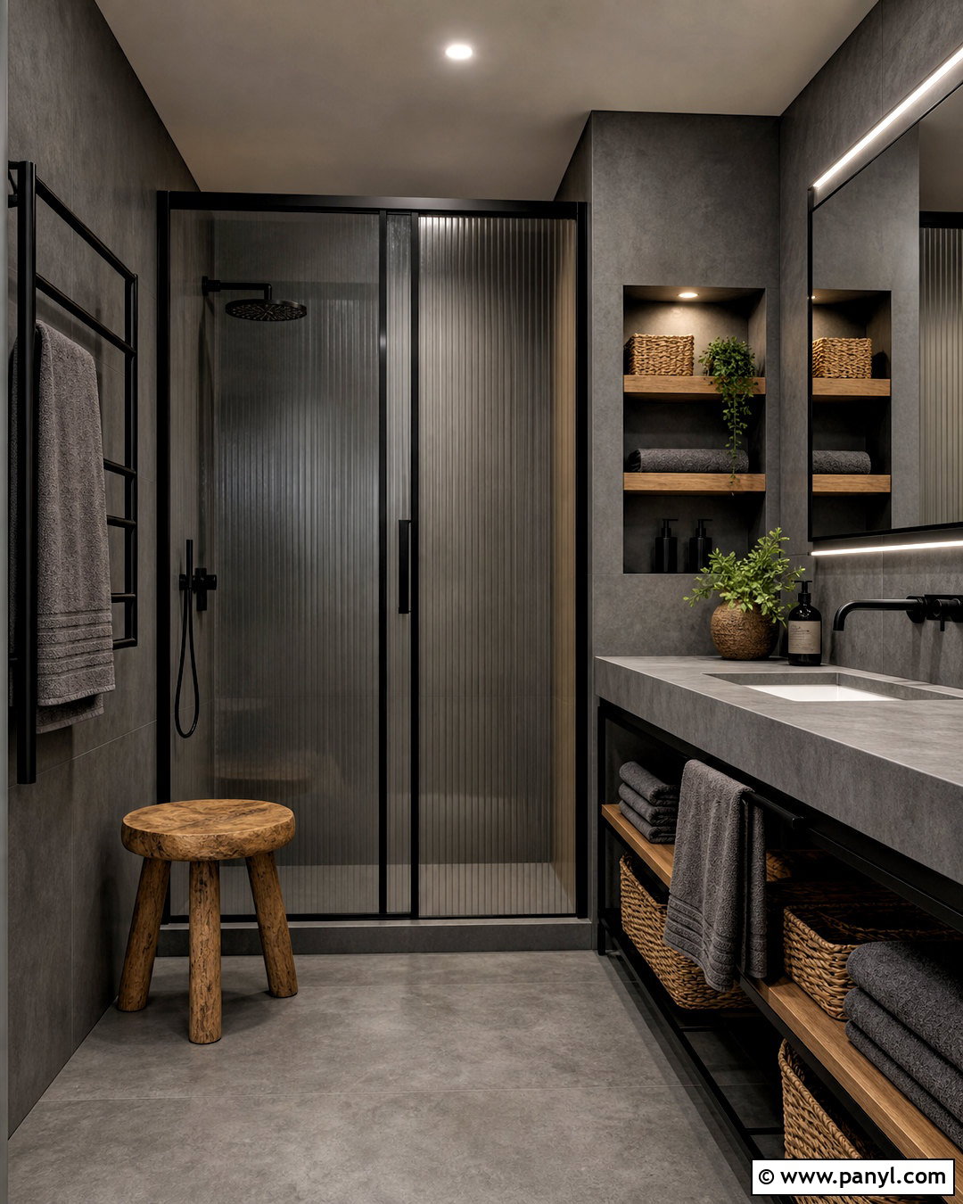 Dark Industrial Bathroom - 20 dark bathroom ideas modern ideas