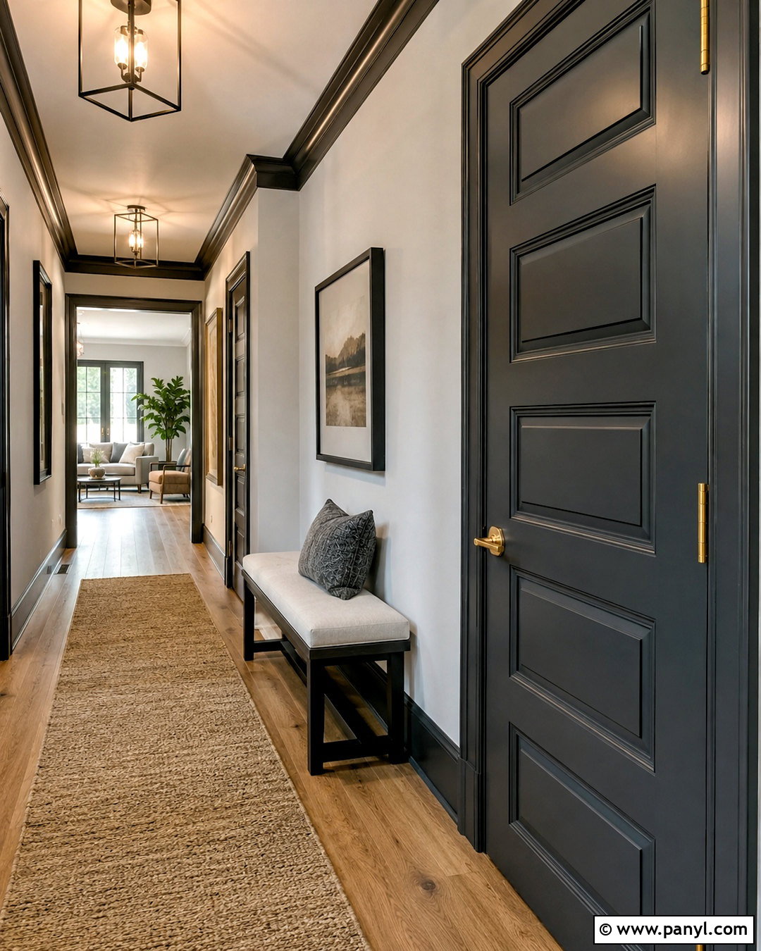 Dark Interior Door With Matching Trim - 20 dark doors interior ideas