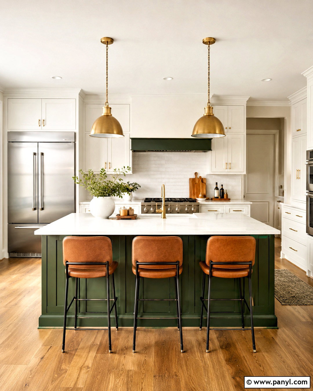 Dark Kitchen Island With White Cabinets - 20 dark kitchen ideas