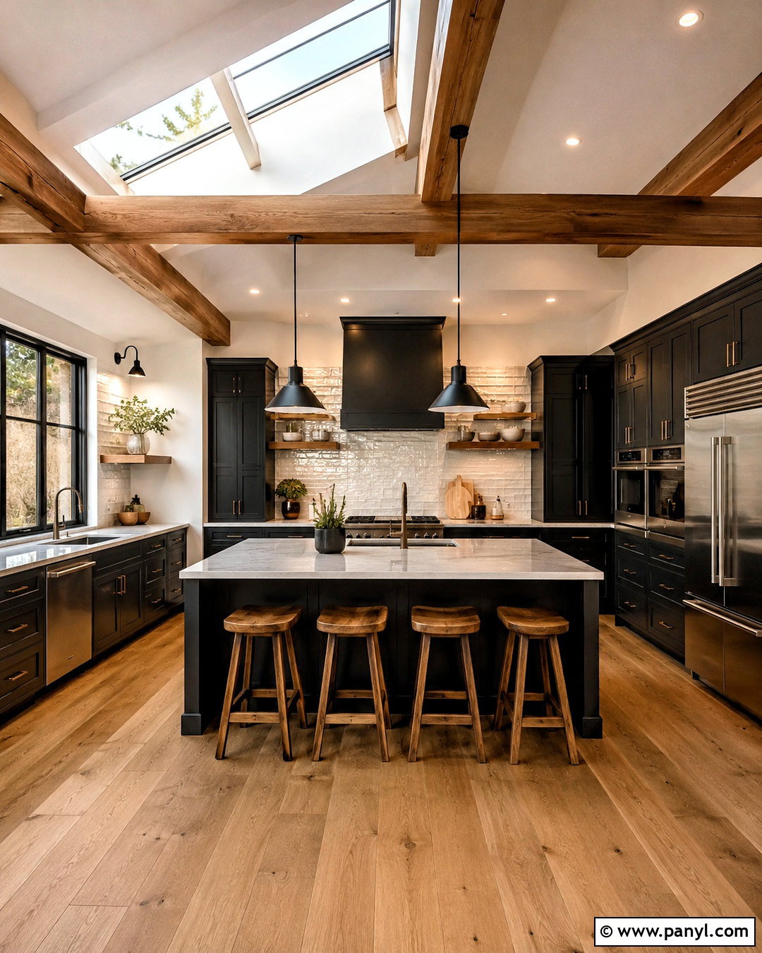 Dark Kitchen With Skylights - 20 dark kitchen ideas