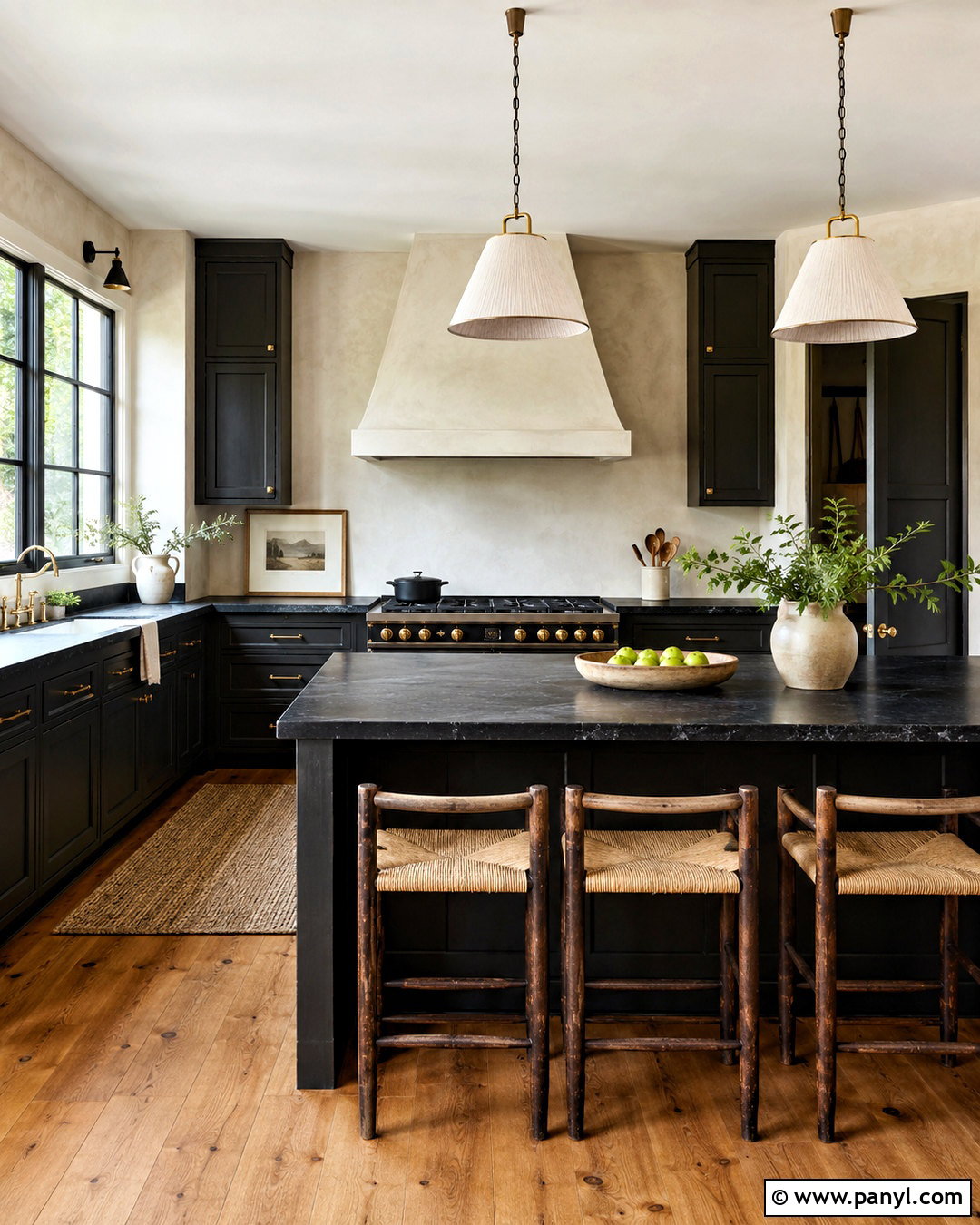Dark Kitchen With Soapstone And Plaster - 20 dark kitchen ideas