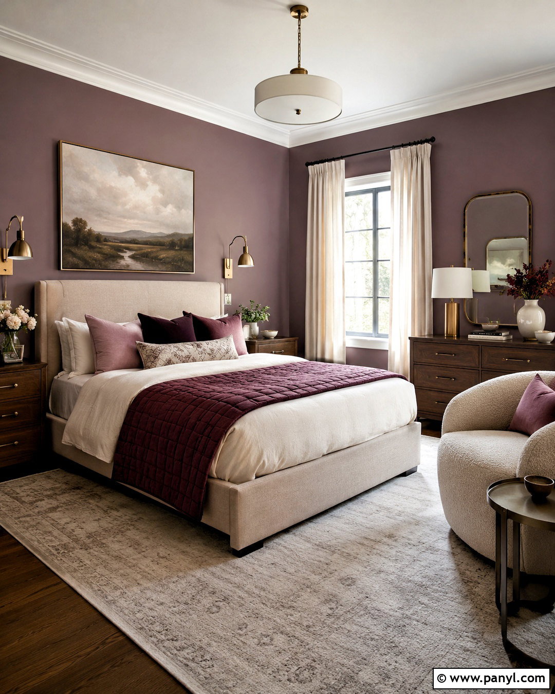 Dark Lilac Bedroom - 20 lilac bedroom ideas