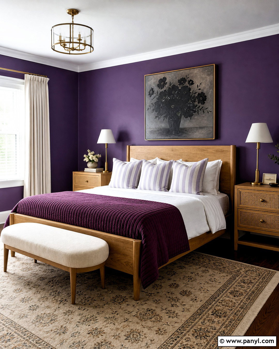 Dark Lilac Purple Guest Room - 20 royal purple paint colors