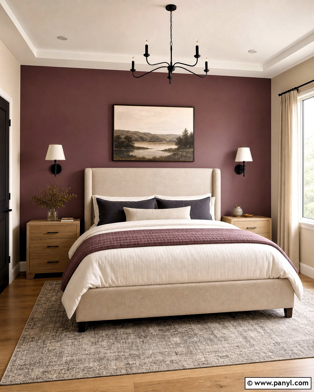 Dark Mauve Bedroom Accent Wall - 20 dark mauve bedroom ideas