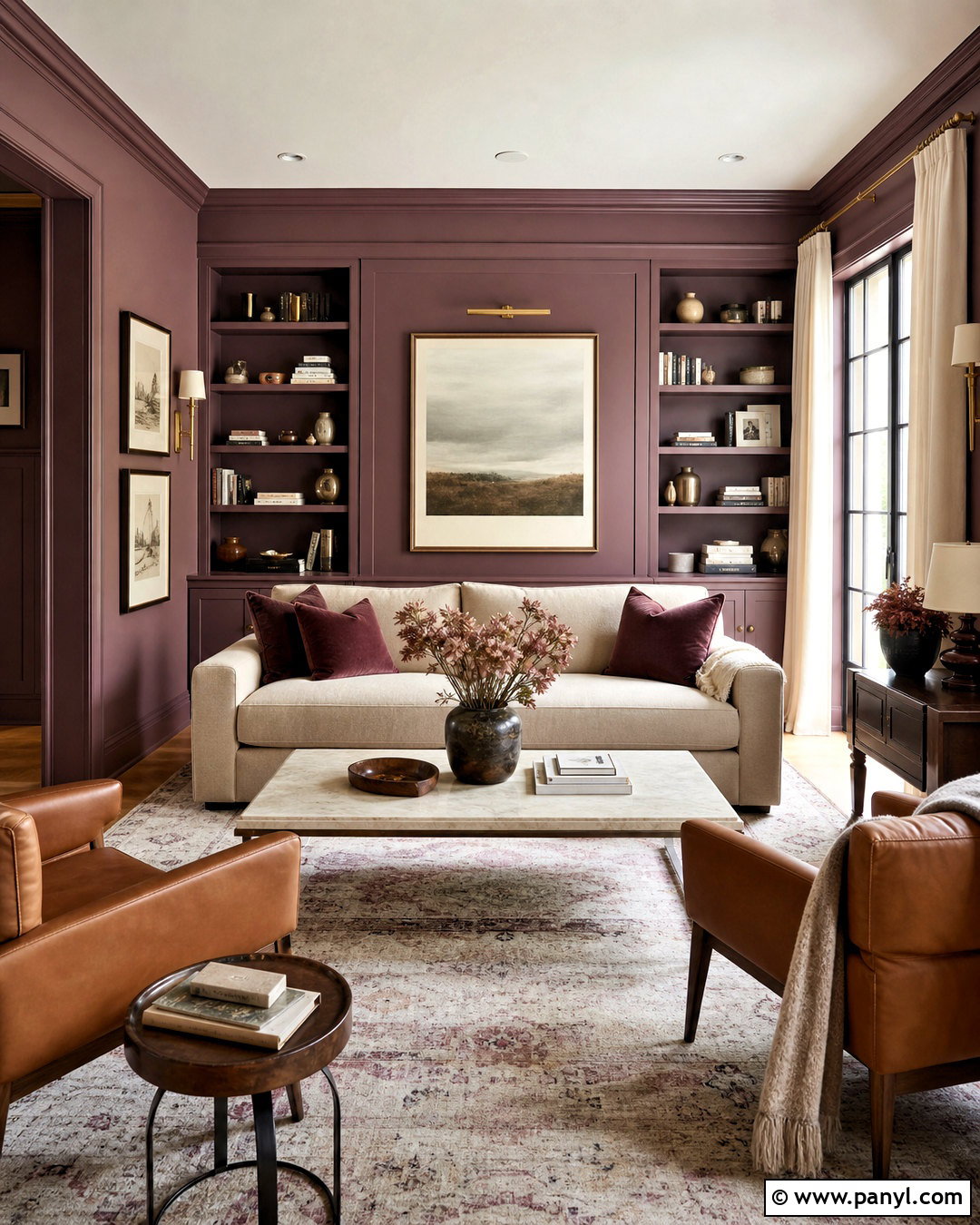 Dark Mauve Living Room - 20 mauve living room ideas