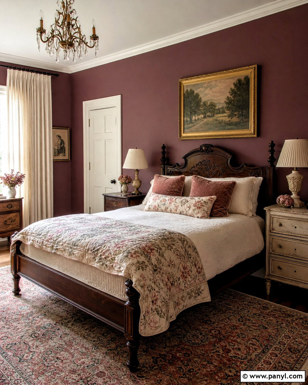 Dark Mauve Vintage Bedroom - 20 dark mauve bedroom ideas
