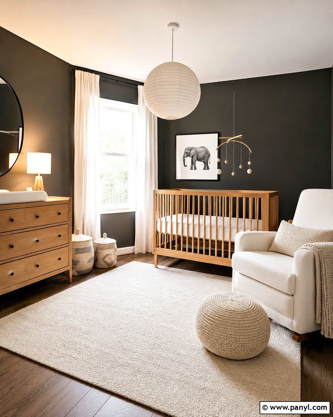 Dark Minimalist Baby Room - 20 dark baby room ideas