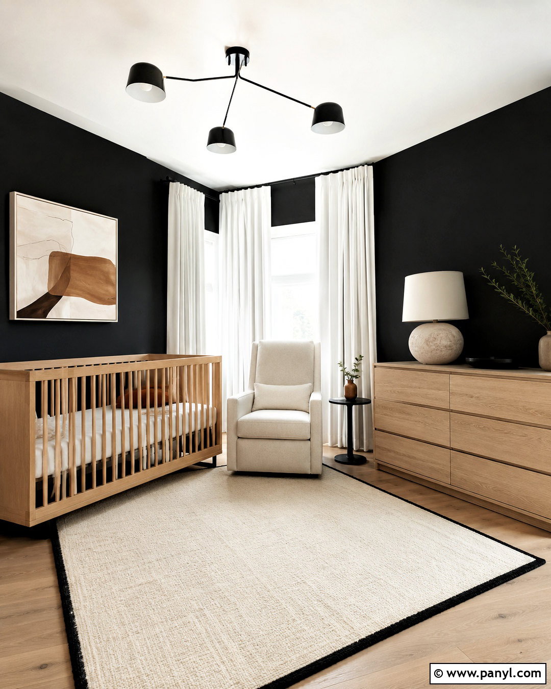 Dark Modern Baby Room - 20 dark baby room ideas