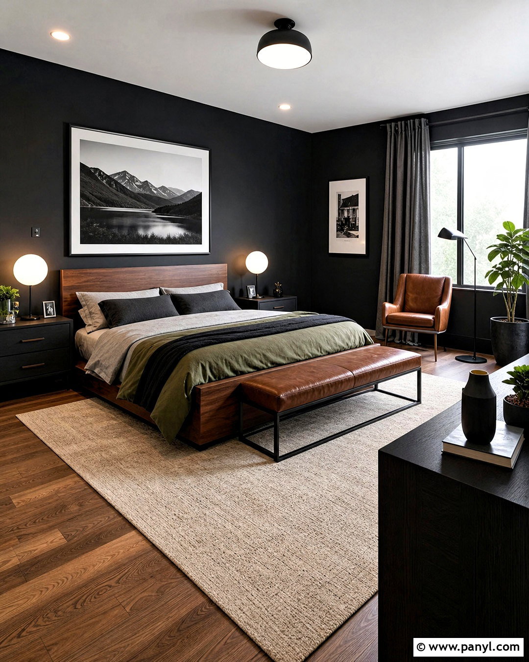 Dark Modern Guys Bedroom - 20 aesthetic guys