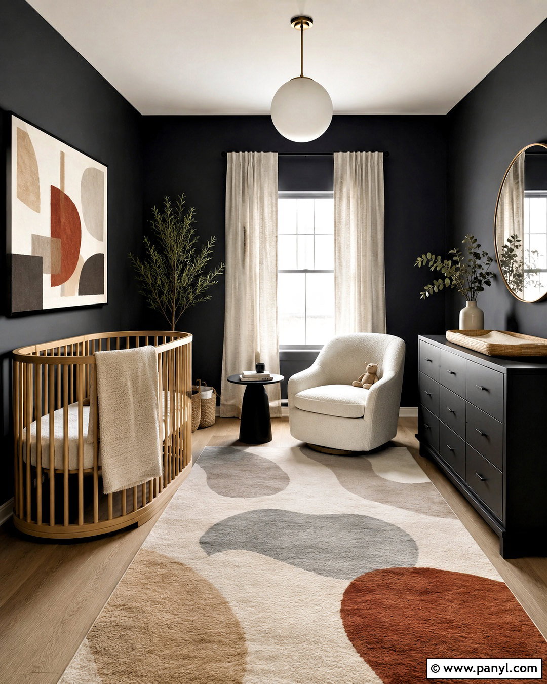 Dark Modern Nursery - 20 dark nursery ideas