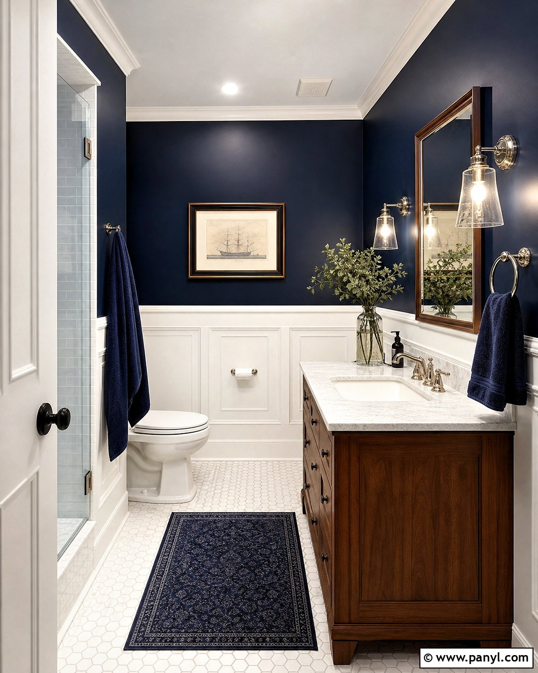 Dark Navy Bathroom Paint - 20 dark bathroom paint colors