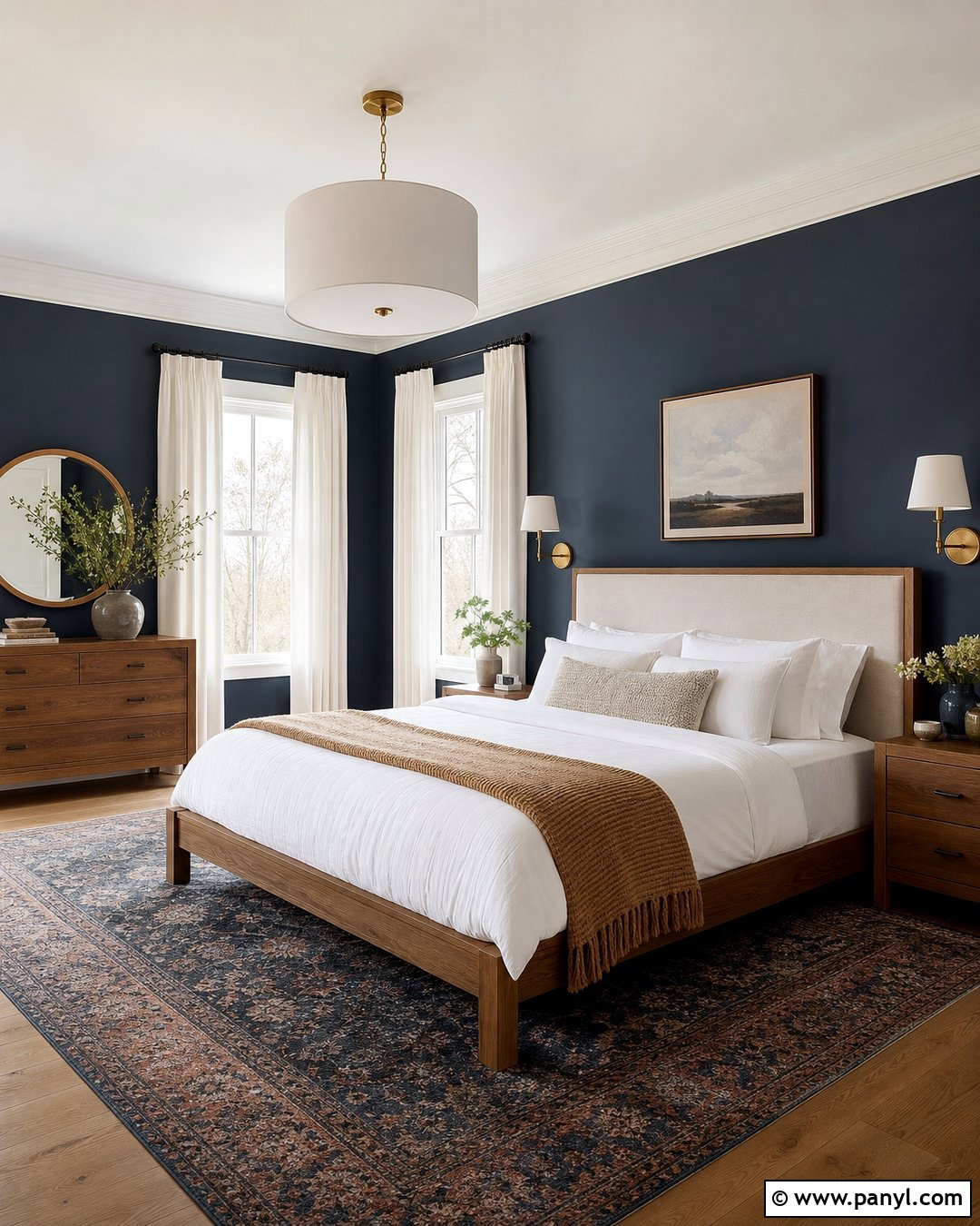 Dark Navy Bedroom Walls - 30 dark wall paint ideas