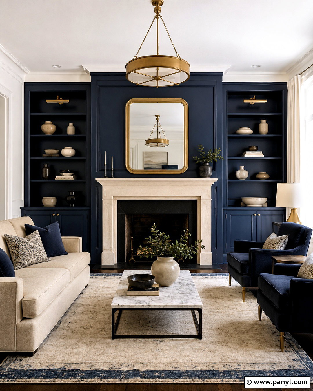 20 Dark Navy Living Room Ideas for a Bold, Polished Space