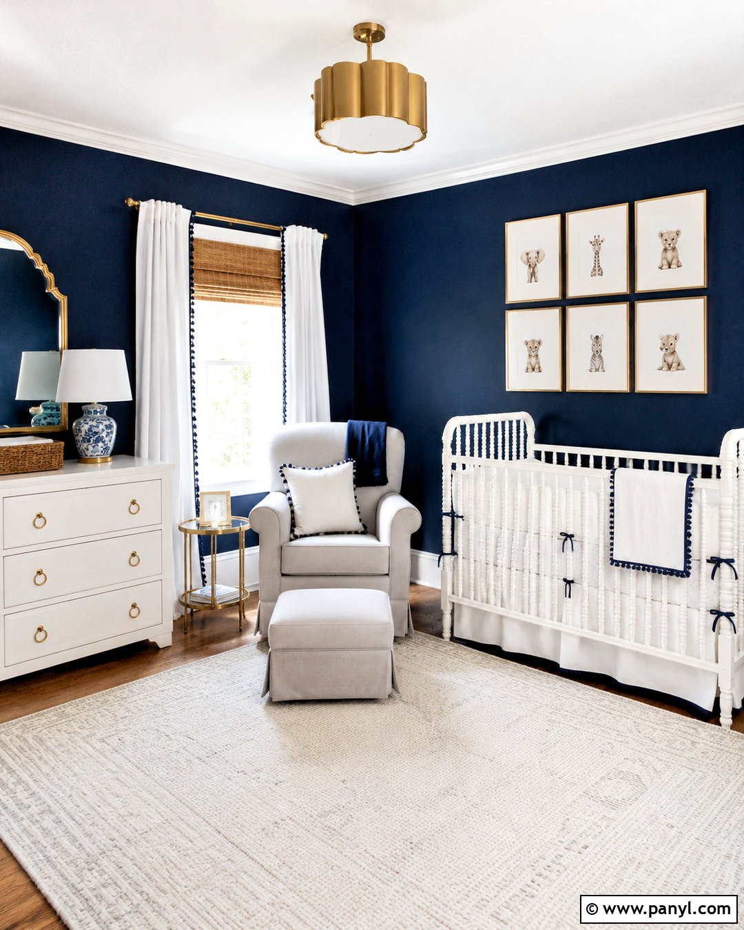 Dark Navy Nursery - 20 dark nursery ideas