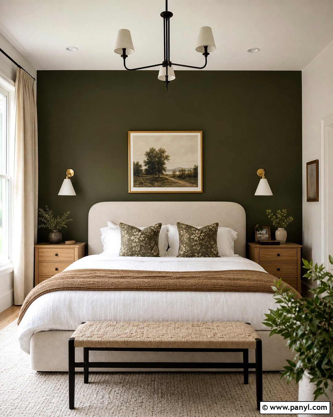 Dark Olive Accent Walls - 25 Dark Olive Walls