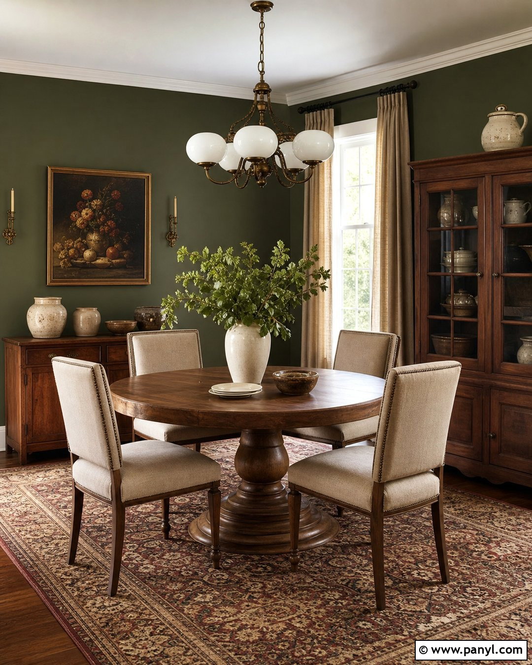 Dark Olive Dining Room Walls - 25 Dark Olive Walls