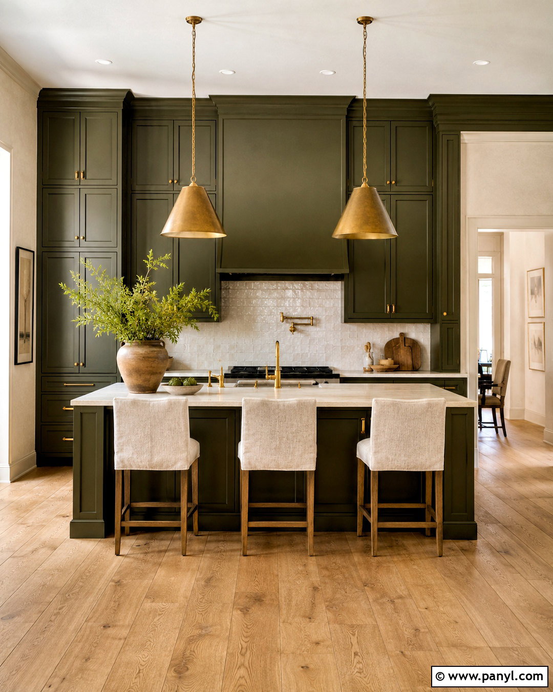 Dark Olive Green Kitchen - 20 olive kitchen ideas