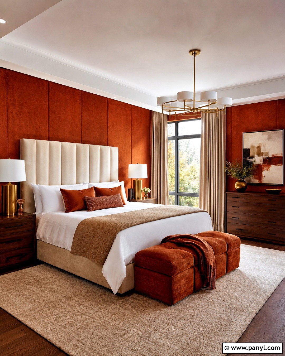 Dark Orange Luxury Bedroom - 20 dark orange bedroom ideas